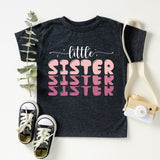 Little Sister Heart Toddler Shirt, Lil Sis Kid's Shirt