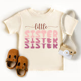 Little Sister Heart Toddler Shirt, Lil Sis Kid's Shirt