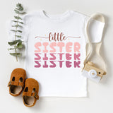 Little Sister Heart Toddler Shirt, Lil Sis Kid's Shirt