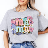 Floral Mama Shirt, Retro Mama Shirt