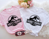 Wifey Hubby Shirts, Wifey Saurus Shirt, Hubby Saurus Shirt, Valentines Day Shirt