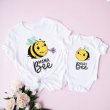 Mama Bee and Baby Bee Shirt, Mommy and Baby Matching Tee