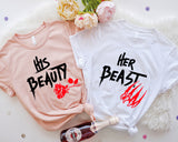 His Beauty and Her Beast Shirts, Couple Shirt, Beauty and Beast Shirt, Valentines Shirts