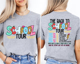 The Back To School Tour T-Shirt, Teacher Life Shirt, Retro Teacher Shirt