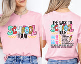 The Back To School Tour T-Shirt, Teacher Life Shirt, Retro Teacher Shirt