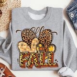 Hello Fall Shirt, Floral Pumpkin Sweatshirt, Fall Shirt