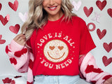 Love is All you Need Shirt, Valentines Tee, Valentine Tees, Valentine's Day Shirt