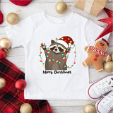 Merry Christmas Raccoon Shirt, Funny Animal Shirt, Xmas Raccoon Shirt