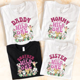 Custom Wild One Birthday Family Shirt