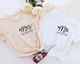 Mr and Mrs Shirt, Mr and Mrs, Just Married Shirt, Honeymoon Shirt, Wedding Shirt