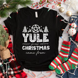 Merry Yule and Happy Solstice Christmas Sweatshirt