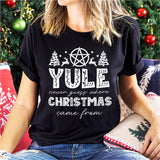 Merry Yule and Happy Solstice Christmas Sweatshirt