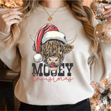 Mooey Christmas Sweatshirt, Christmas Sweatshirt, Cows Sweatshirt