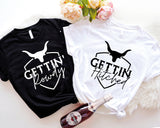 Getting Hitched Rowdy Shirt, Western Bachelorette Party Favors Tees, Team Bride Shirt