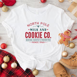 North Pole Milk And Cookie Co. Baking Santa's Favorites Since 1943 Shirt