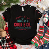 North Pole Milk And Cookie Co. Baking Santa's Favorites Since 1943 Shirt