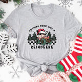 Nothing Runs Like a Reindeer Sweatshirt, Christmas Tractor Reindeer Sweater