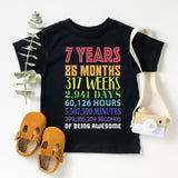 7 Years of Being Awesome T-Shirt, 7 Year Shirt