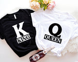 King of Spades and Queen of Heart Shirts, Couple Love Shirts, King Queen Couple Shirts