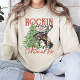 Rockin' Around The Christmas Tree Shirt, Retro Christmas Western Shirt