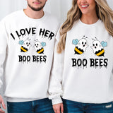 I Love Her Boo Bees Halloween T-Shirt, Halloween T-Shirt