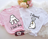 I Asked and I Said Yes Shirt, I Asked Tee, Matching Couple Shirts, Bride Party Shirt