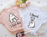 I Asked and I Said Yes Shirt, I Asked Tee, Matching Couple Shirts, Bride Party Shirt