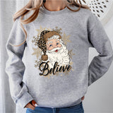 Santa Believe Shirt, Christmas Hoodie, Santa Sweatshirt, Christmas Gift Shirt, Christmas Party Shirt, Santa Tee, Christmas Believe Shirt