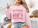 My Patients Are Little Sweethearts Shirt, Nurse Valentine's Day Tee, Mama Baby Shirt