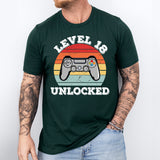 Level 18 Unlocked Shirt, Gamer 18th Birthday Shirt