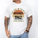 Custom The Man The Myth The Legend Shirt, 1962 Shirt