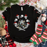 Skeleton Namaste Christmas Sweatshirt, Skeleton Yoga T-shirt, Christmas Lights Tshirt