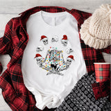 Skeleton Namaste Christmas Sweatshirt, Skeleton Yoga T-shirt, Christmas Lights Tshirt