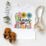 100 Days Sharper T-Shirt, Teacher Student School T-Shirt, 100 Days of School Celebration Shirt