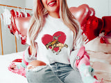 Cowboy Valentine's Day Tee, Western Cassette Valentine Shirt, Valentine Cowgirl Theme Shirt