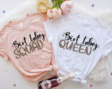 Birthday Queen T-Shirt, Birthday Squad T-Shirt