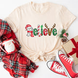 Believe Christmas Shirt, Merry Christmas Tees