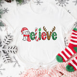 Believe Christmas Shirt, Merry Christmas Tees