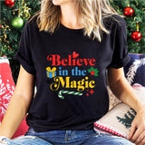 Believe In The Magic Of Christmas T-shirt, Xmas T-Shirt