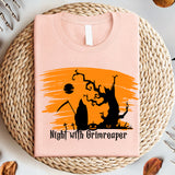 Night With Grimreaper Shirt, Lets In Grim Shirt