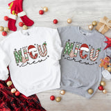 NICU Nurse Crew Christmas Shirts, Nurse Holiday T-Shirt