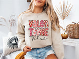 Valentine Vibes Sweatshirt, Valentine Vibes Shirt, Valentines Day Sweatshirt