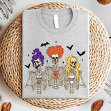 Skeleton Witches Coffee Cups Sweatshirt, Coffee Cups Sweatshirt