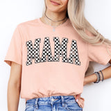 Checkered Mama Shirt, Beautiful Mama Shirt