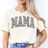 Checkered Mama Shirt, Beautiful Mama Shirt