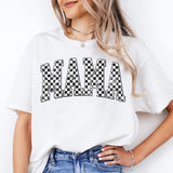 Checkered Mama Shirt, Beautiful Mama Shirt