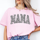 Checkered Mama Shirt, Beautiful Mama Shirt