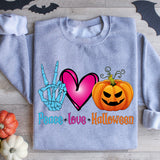 Peace Love Halloween Sweatshirt, Gift for Halloween