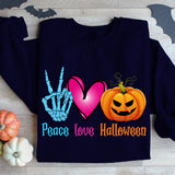 Peace Love Halloween Sweatshirt, Gift for Halloween