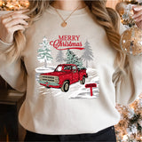 Merry Christmas Truck Shirt, Merry Christmas Sweatshirt